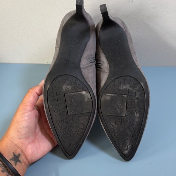 Sam & Libby Gray Suede Ankle Boots Size 9 - Picture 6 of 9